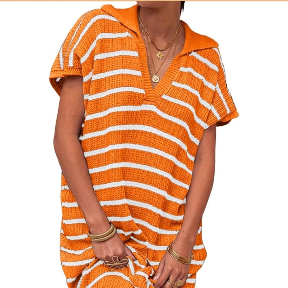 Short sleeved maxi dress